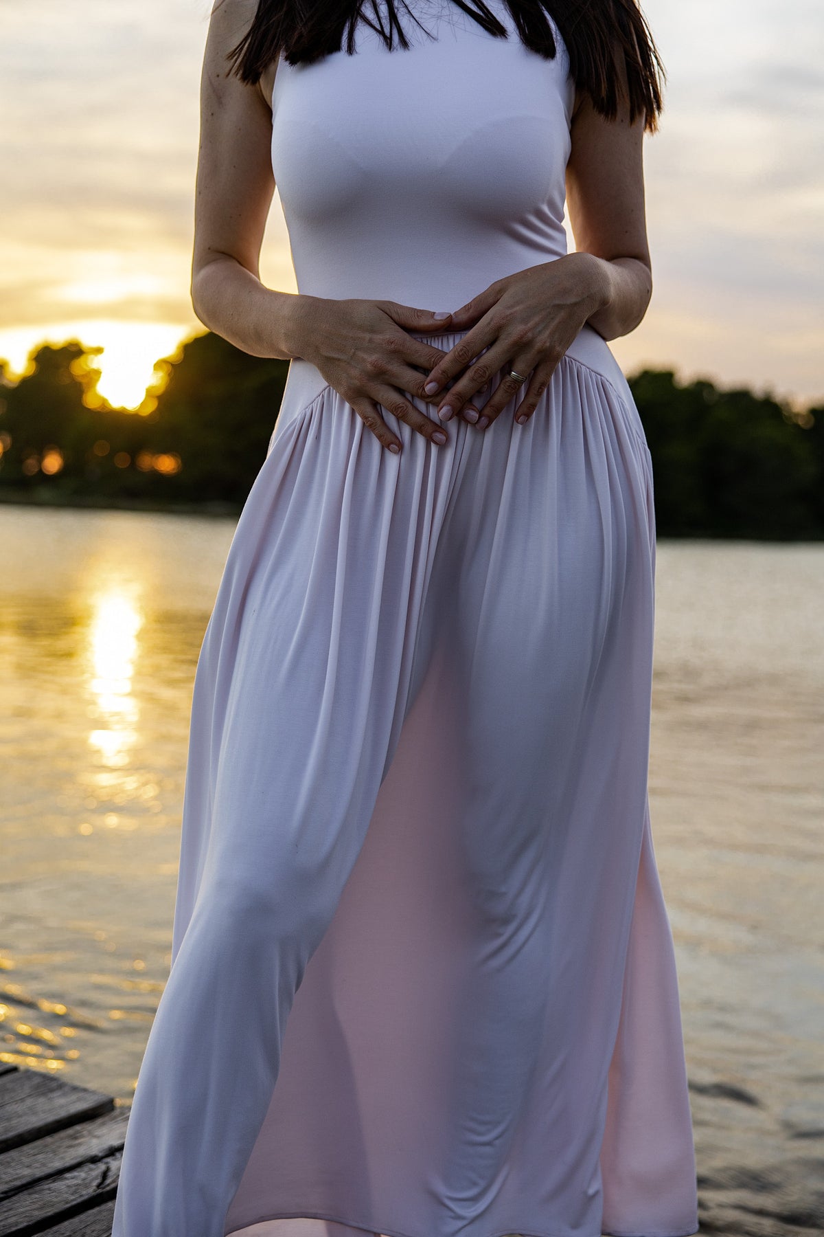 Powder pink dress